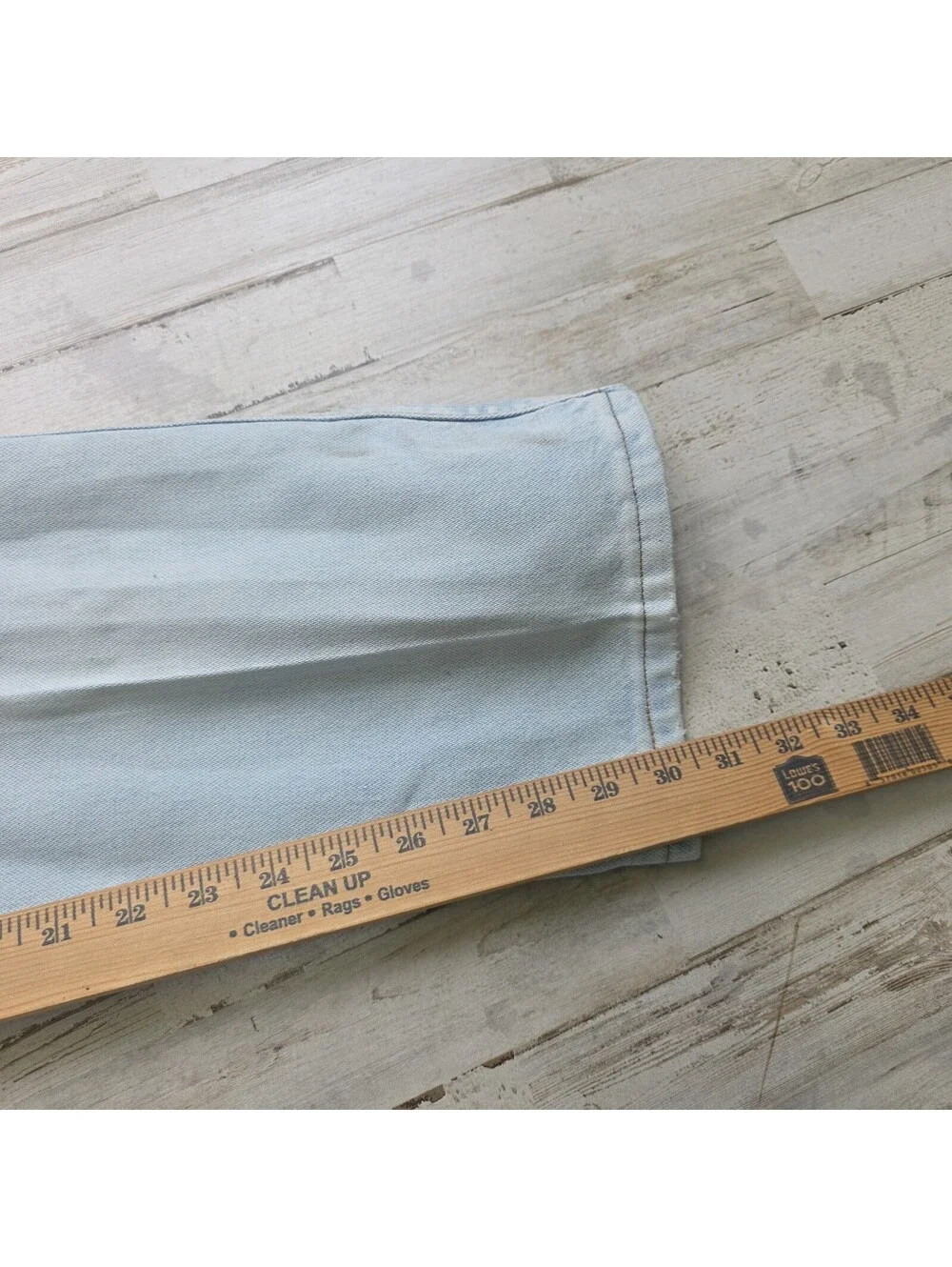 VTG Wrangler Jeans Mens 34x30 Cowboy Cut Light Wash Denim Boot - Western 13MWZGH